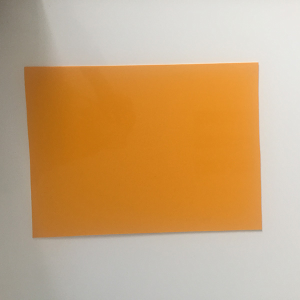 橙色哑光ABS广告板